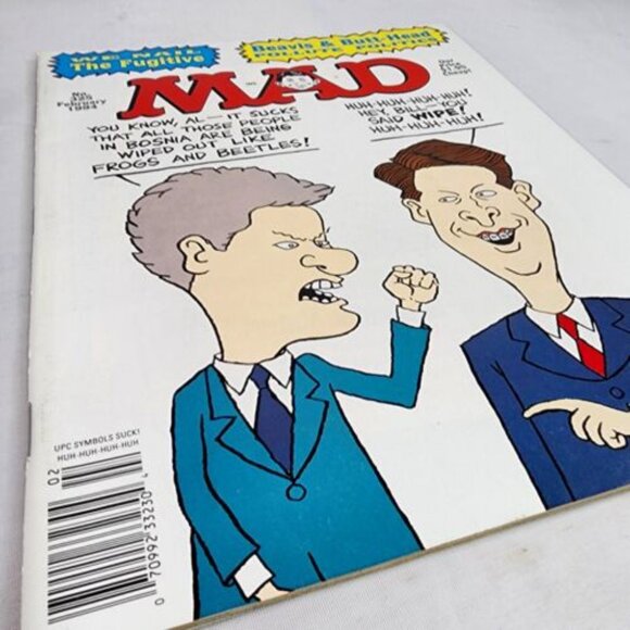 Mad Magazine #325 February 1994 Beavis & Butt-Head‎ Politics NM Sam Cover Art - Picture 2 of 6